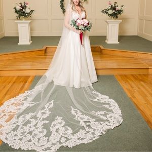 Ivory Cathedral Wedding Veil